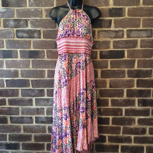 Free People Gabriela Patchwork Printed Halter Dress - Picture 6 of 12